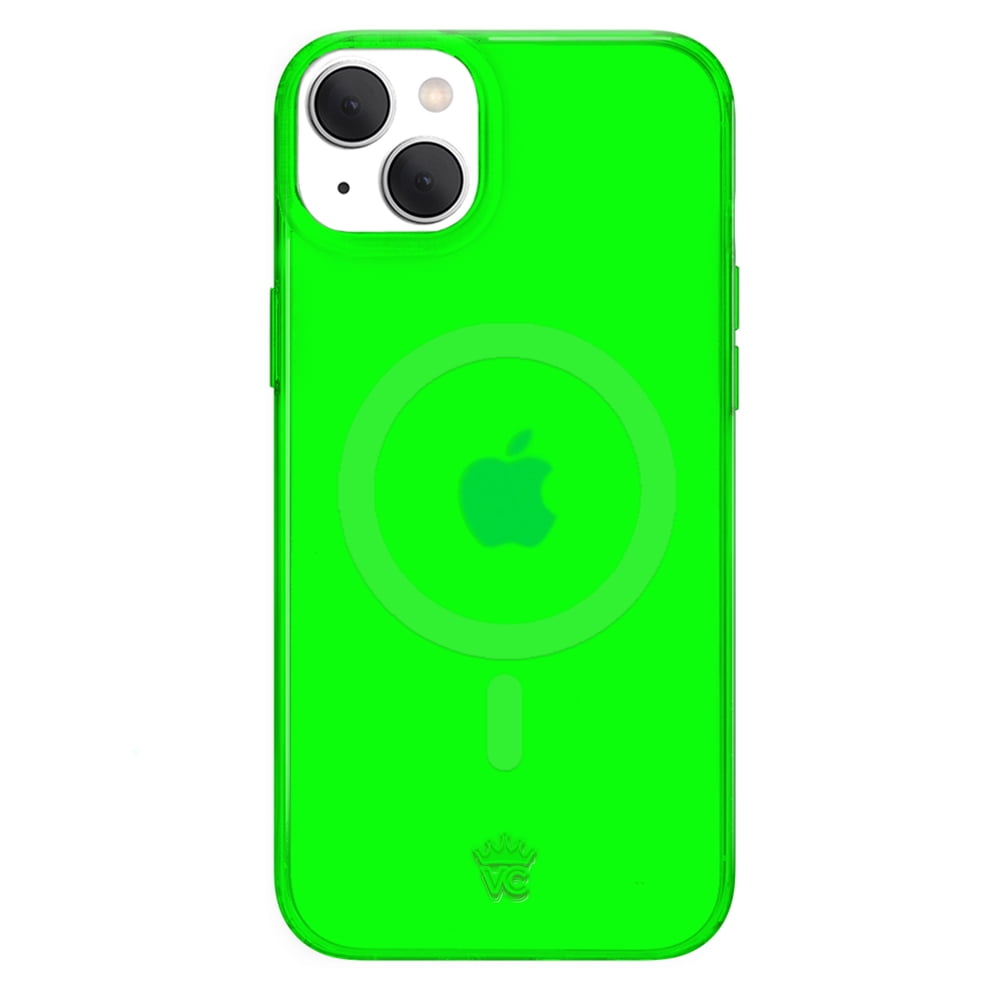VELVET CAVIAR Neon Green iPhone 15 Case - Compatible with MagSafe - Clear Protective Phone Cases