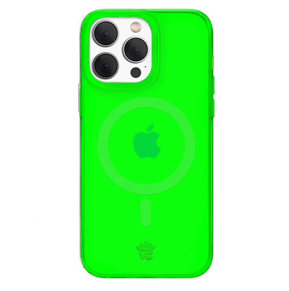 VELVET CAVIAR Neon Green iPhone 15 Pro Max Case - Compatible with MagSafe - Clear Protective Phone Cases