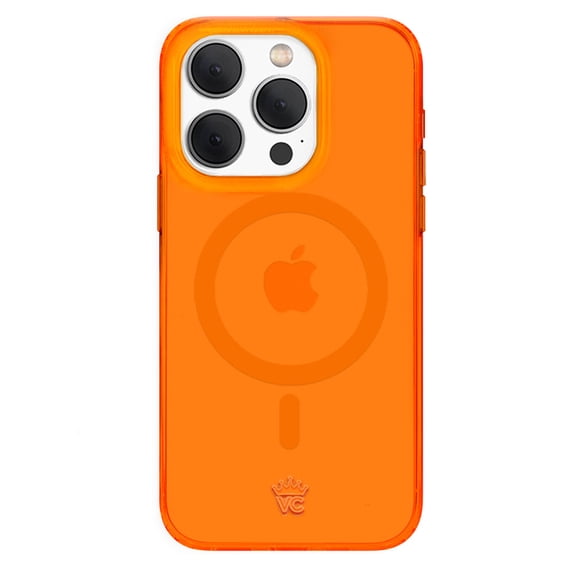 VELVET CAVIAR Neon Orange iPhone 15 Pro Case - Compatible with MagSafe - Clear Protective Phone Cases