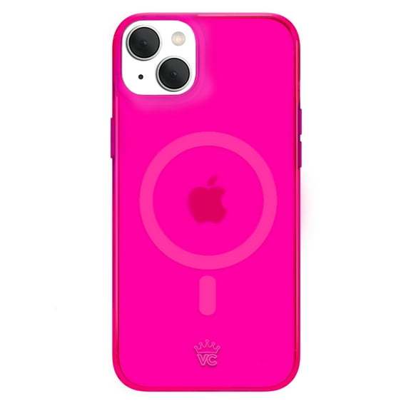 Velvet Caviar Neon Pink iPhone 15 Plus Case - Compatible with MagSafe - Cute Clear Protective Phone Cases for Women