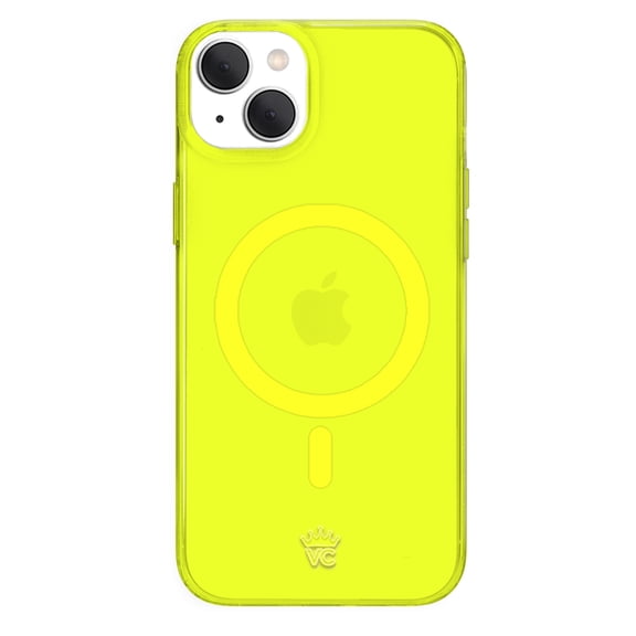VELVET CAVIAR Neon Yellow iPhone 15 Plus Case - Compatible with MagSafe - Clear Protective Phone Cases
