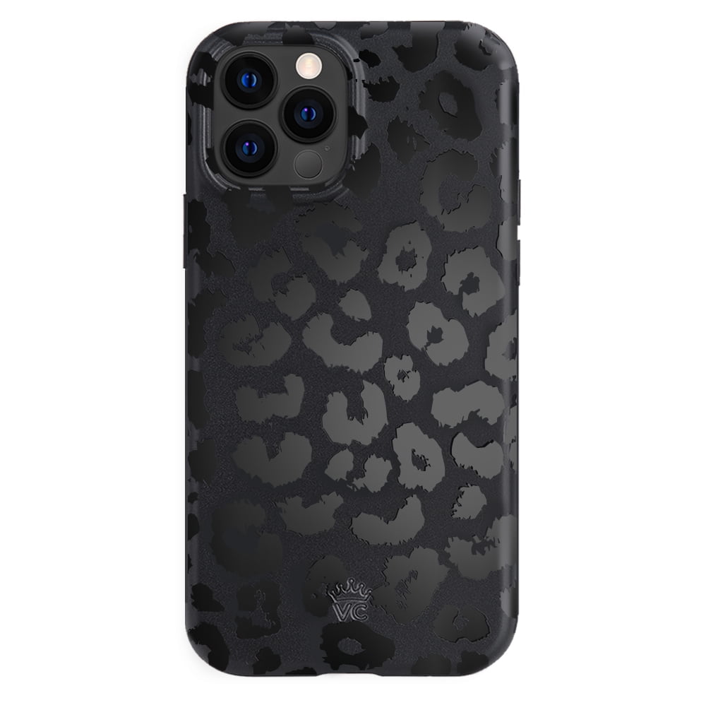 Velvet Caviar for iPhone 12 / for iPhone 12 Pro Case Leopard - Compatible with MagSafe - Cute Protective Phone Cases for Women - Black Cheetah Print