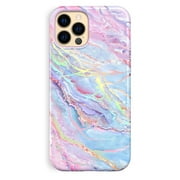 Velvet Caviar for iPhone 13 Pro Case Compatible with MagSafe - Cute Protective Phone Cases for Women - Iridescent Holographic Pink Blue Marble