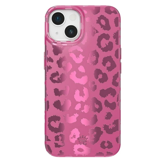 Velvet Caviar for iPhone 14 Case Compatible with MagSafe - Cute Protective Phone Cases for Women - Metallic Pink Ruby Leopard Cheetah Print