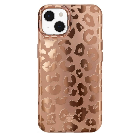 Velvet Caviar for iPhone 14 Plus Case Compatible with MagSafe - Cute Protective Phone Cases for Women - Bronze Chrome Leopard