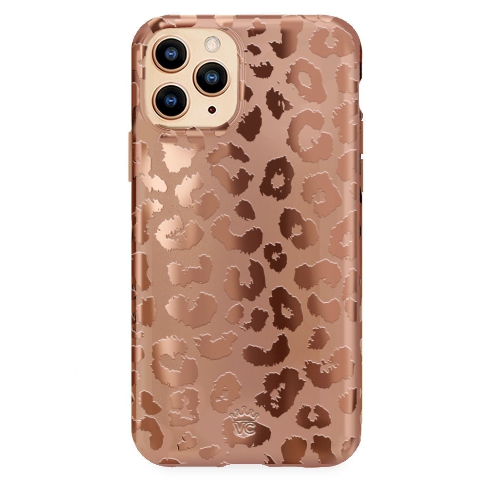Velvet Caviar iPhone 11 Pro Case - Cute Protective Phone Cases for Women - Bronze Chrome Leopard