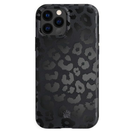 Velvet Caviar iPhone 12 Pro Max Case Leopard - MagSafe Compatible - Cute Protective Phone Cases for Women - Black Cheetah Print