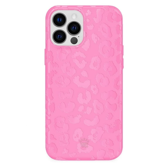 Velvet Caviar iPhone 12 Pro Max Case MagSafe Compatible - Cute Protective Phone Cases for Women - Hot Pink Leopard