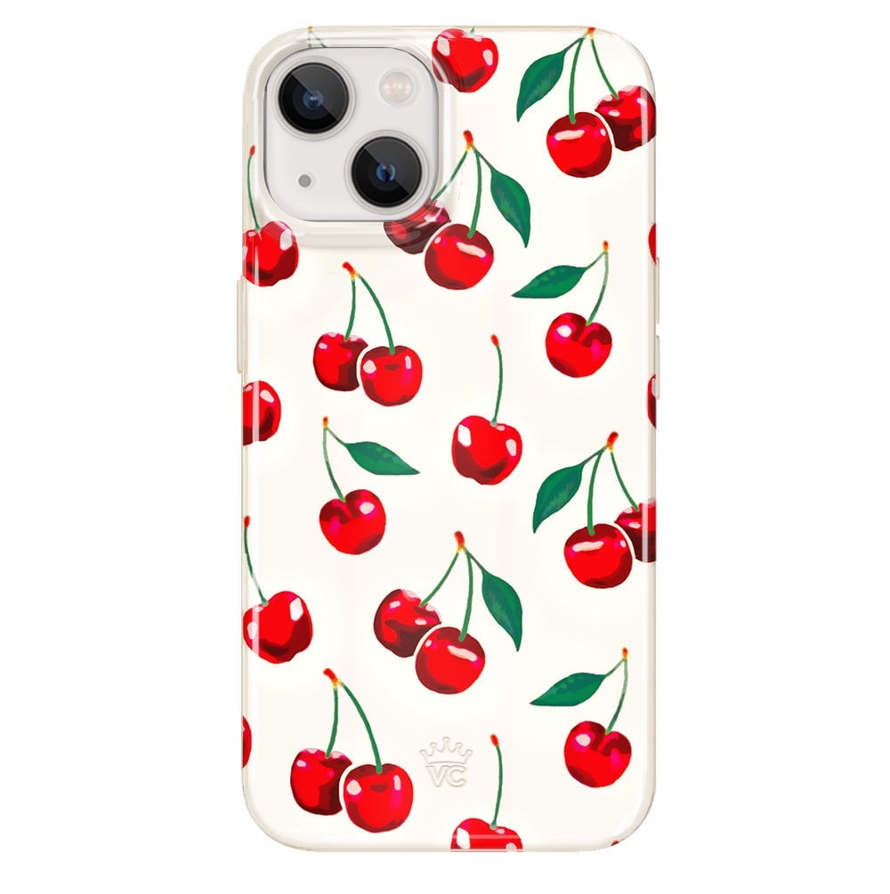 Velvet Caviar iPhone 13 Mini Case Cherry - MagSafe Compatible - Cute Protective Phone Cases for Women