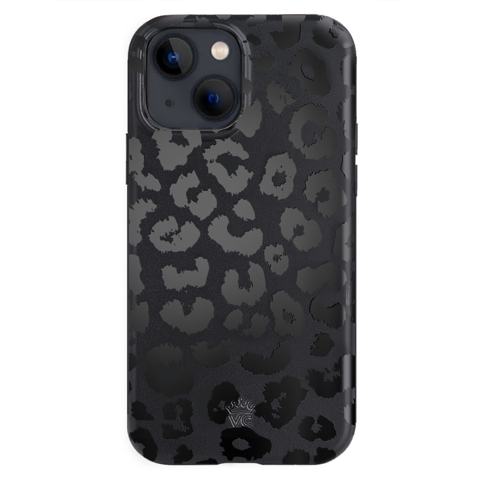 Velvet Caviar iPhone 13 Mini Case Leopard - MagSafe Compatible - Cute Protective Phone Cases for Women - Black Cheetah Print