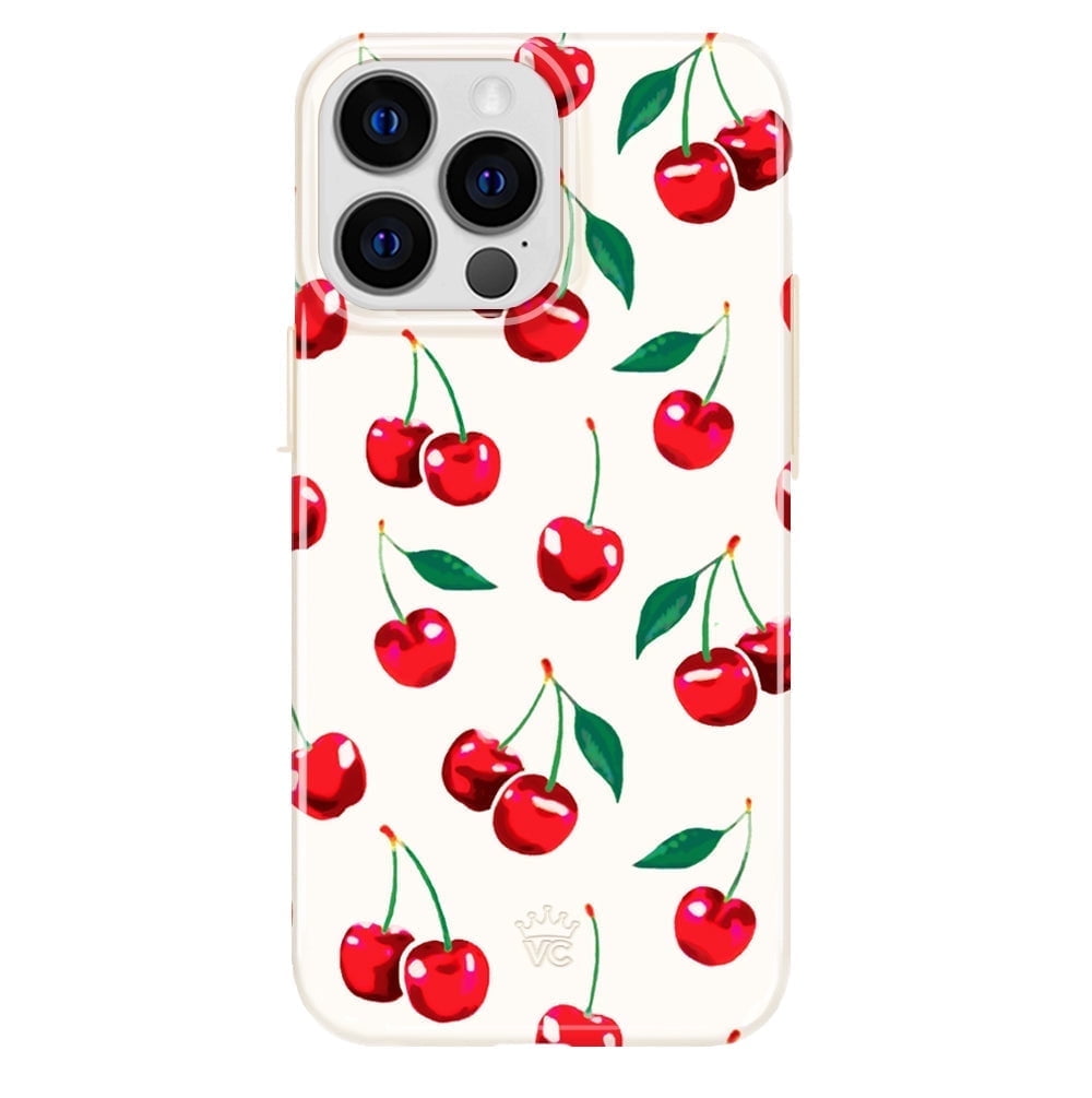 Velvet Caviar iPhone 13 Pro Case Cherry - MagSafe Compatible - Cute Protective Phone Cases for Women