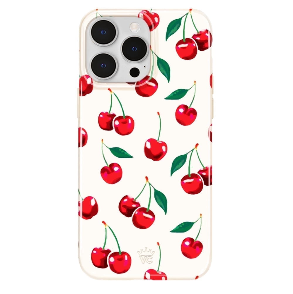 Velvet Caviar iPhone 14 Pro Max Case Cherry - MagSafe Compatible - Cute Protective Phone Cases for Women
