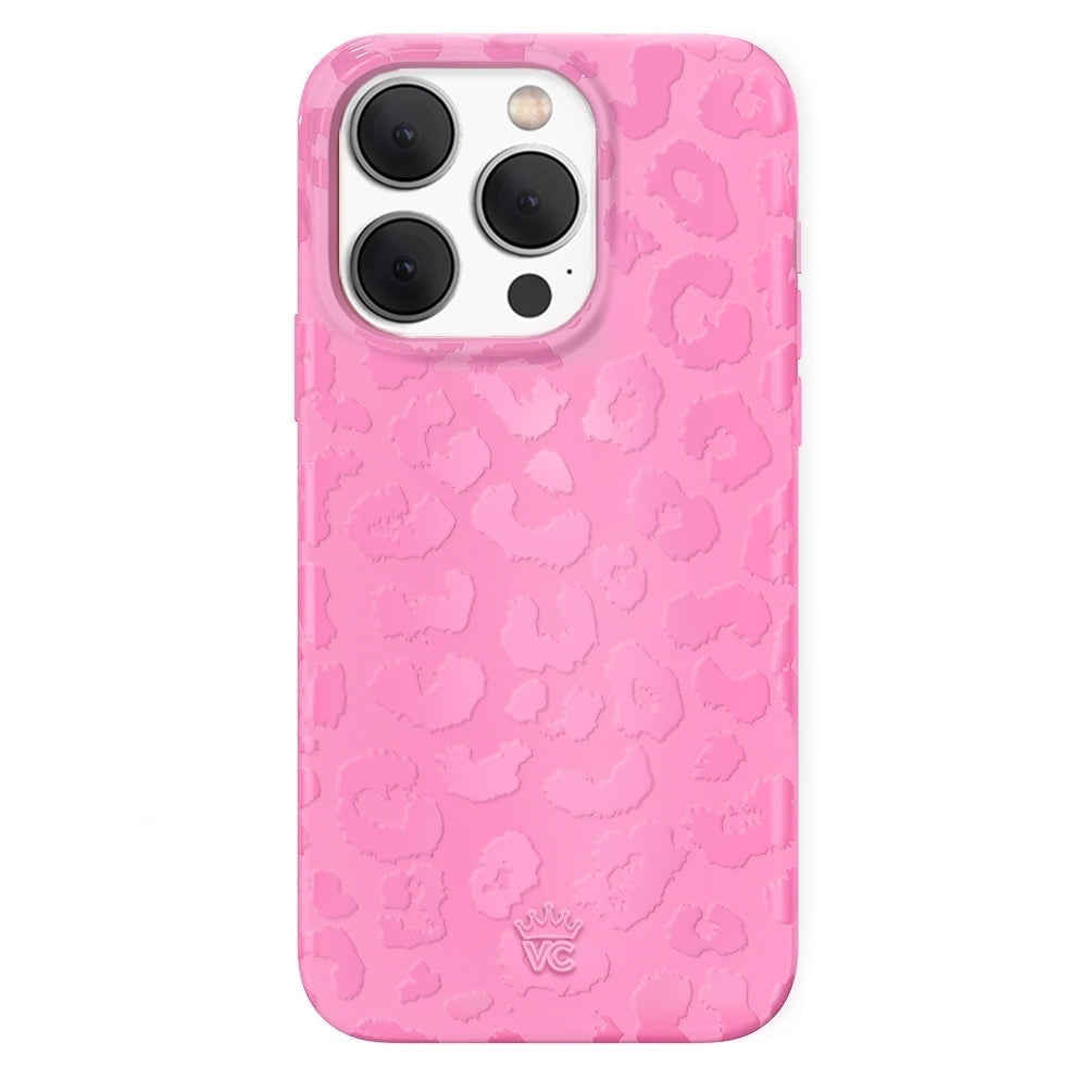 Velvet Caviar iPhone 15 Pro Case MagSafe Compatible - Cute Protective Phone Cases for Women - Hot Pink Leopard