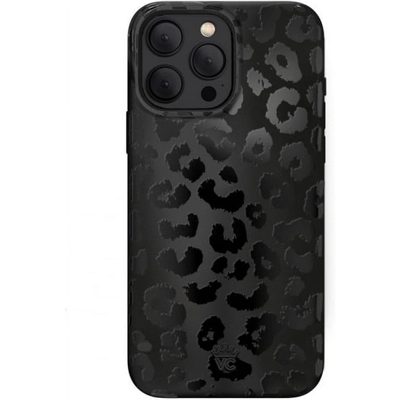 Velvet Caviar iPhone 15 Pro Max Case Leopard - MagSafe Compatible - Cute Protective Phone Cases for Women - Black Cheetah Print