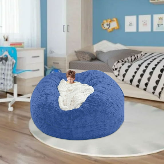 Velvet Chair Cover under 5! CQCYD Chair Cover Large Circular Soft Fluffy, Comfortable Velvet Sofa Cover for Living Room, ONLY Cover NO FILLER Home Decor