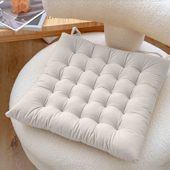 Comfortable Velvet Chair Cushion, Soft Lacing Cushion, Breathable Material, Back Support, Relaxing Decor, Home Use, Reading Room, Living Room, Bedroom Seating TOPLIU