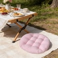 thumbnail image 1 of Velvet Chair Cushion with Strap for Office Chair and Floor Ottoman Accessory for Enhanced Comfort and Support for Home Office and Outdoor Seating Topliu, 1 of 8