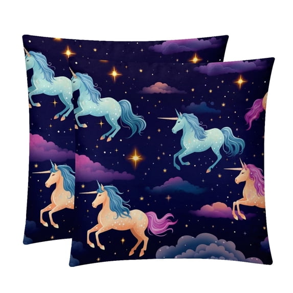 Velvet Chair Pillow Covers - Set of 2 Throw Pillow Covers with Unique Patterns for Living Room Decor - Available in 16x16, 18x18, and 20x20 Inches Throw Pillows for All Occasions