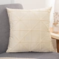 thumbnail image 1 of Velvet Check Pillow, Decorative Backrest Cushion, Soft Filling for Support, Headboard and Sofa Lounging, Home Decor Enthusiasts, 1 of 6