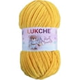 thumbnail image 1 of Velvet Chenille Yarn Super Bulky Soft Yarn - 100g (75.4 yds) - Baby Blanket Yarn for Knitting Amigurumi Fancy Yarn for Crochet Weaving Crafts - Will Not Break or Splinter (Lavander,3 Skein), 1 of 9