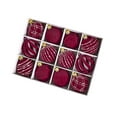 thumbnail image 1 of Velvet Christmas Ball Ornaments 12-Pack, 2.36 Inch Flocked Shatterproof Plastic Baubles for Xmas Tree, Garland, Wreath, and Holiday Party Decorations, 1 of 4