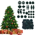 thumbnail image 1 of Velvet Christmas Balls Flocked Christmas Tree Ball Ornaments 28pcs Bulk Plastic Balls Xmas Decorative Hanging Ornaments Christmas Tree Decoration, 1 of 5