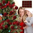 thumbnail image 1 of Velvet Christmas Balls Ornaments,Velvet Flocked Christmas Balls,Flocked Shatterproof Xmas Tree Decor,Assorted Hanging Ornaments with Loop for Holiday Home Decor,Christmas Tree,Party Decoration, 1 of 9