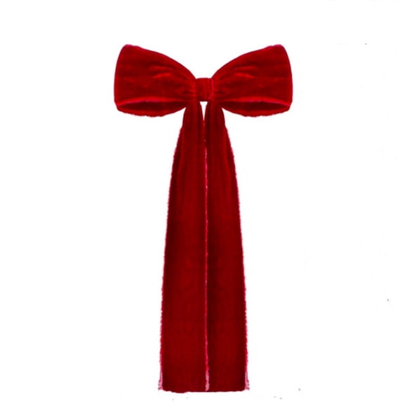 RXMEKW Velvet Christmas Bow 1.48FT Oversized Staircase Garland Tree Room