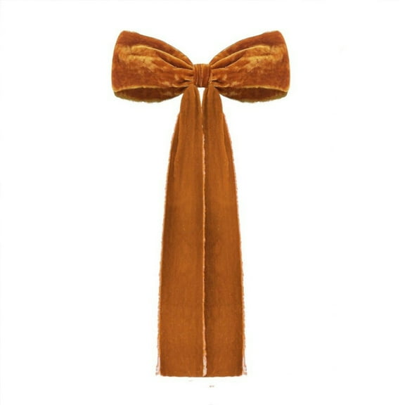 Velvet Christmas Bow, 18in Oversized Velvet Christmas Staircase Garland Bow for Christmas Tree and Bedroom