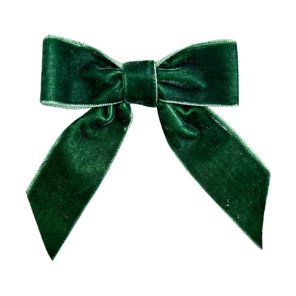 Velvet Christmas Bows 6 Pieces Mini Decoration for Gift Wrapping Christmas Tree Wreath Party Crafts Home Decor Festive Season Accent