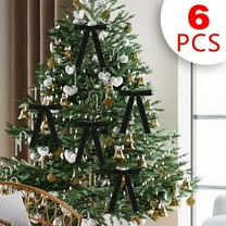 Velvet Christmas Bows 6Pcs Elegant Tree Decorations Holiday Wreath Accessories Gift Wrapping Embellishments Set