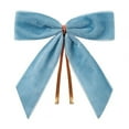 thumbnail image 1 of Velvet Christmas Bows for Christmas Garland Tree Wreath Decoration,Christmas Bows for Gift Wrapping,Christmas Tree Bows and Ribbon Decorations Crafts Wedding Tie Christmas Tree Topper Bow,Light Blue, 1 of 9