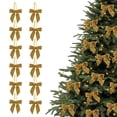 thumbnail image 1 of Velvet Christmas Bows 12PCS Small Pre-Tied Bows For Tree Wreath Gift Wrapping Party Crafts Wedding Decorations(Khaki), 1 of 9