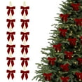 thumbnail image 1 of Velvet Christmas Bows 12PCS Small Pre-Tied Bows For Tree Wreath Gift Wrapping Party Crafts Wedding Decorations(Watermelon Red), 1 of 9