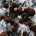 thumbnail image 1 of Velvet Christmas Ornaments Set, 24PCS Flocked Shatterproof Assorted Hanging Xmas Tree Ball Decorations, for Home Party Holiday Wedding Valentines Day Decor, 1 of 7