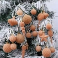 thumbnail image 1 of Velvet Christmas Ornaments Set, 24PCS Flocked Shatterproof Assorted Hanging Xmas Tree Ball Decorations, for Home Party Holiday Wedding Valentines Day Decor, 1 of 5