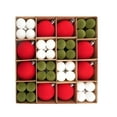thumbnail image 1 of Velvet Christmas Ornaments Set - Flocked Ornaments Shatterproof Christmas Balls for Xmas Tree Holiday Wedding Party, 1 of 7