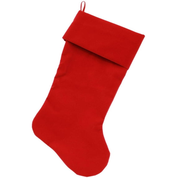 Velvet Christmas Stocking Blank, Plain (Available in 14 colors!)