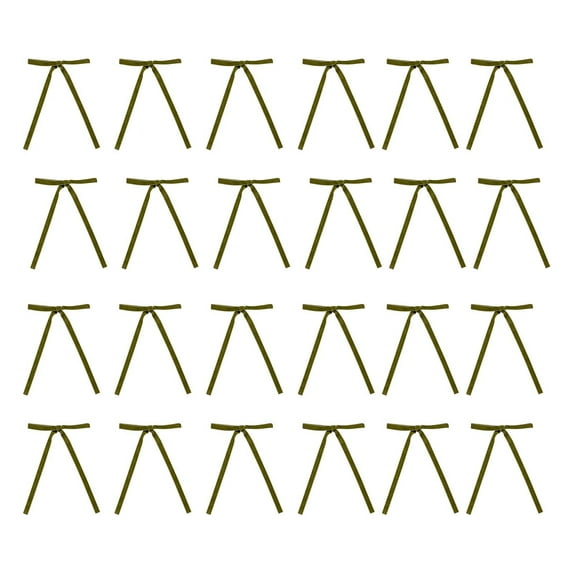 Velvet Christmas Tree Bows, Christmas Tree Decorations, 24pc Velvet Bow Ties for Holiday Tree Decor, Soft Luxurious Silk-Like Material, Easy to Attach, Versatile Wreath and Garland Embellishments