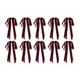 thumbnail image 1 of Velvet Christmas Tree Bows – Red Bows with Twist Ties for Wreath, Garland, Tree, Gift Wrapping & Holiday Crafts – 10 Pack, 1 of 4
