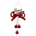 thumbnail image 1 of Velvet Christmas Tree Ornaments - Burgundy Red Christmas Tree Decor Unique Xmas Home Party Hanging Decoration (C), 1 of 5