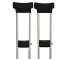 thumbnail image 1 of Velvet Crutch Pads for Underarm and Hand Grips Non Slip Universal Padded Crutches Covers Crutch Accessories, 1 of 4