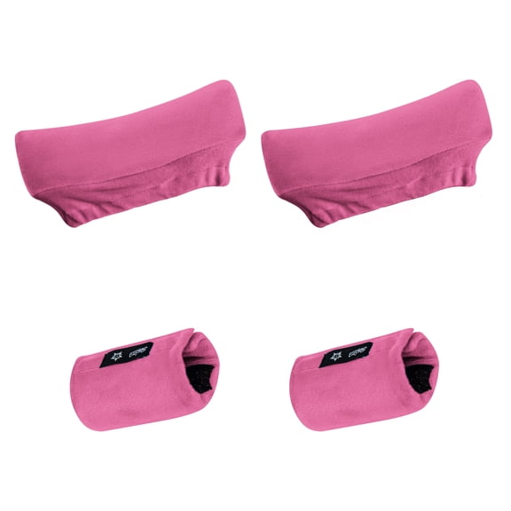 CAVENDY Velvet Underarm Crutch Pads & Hand Grip Covers, 4-Piece Set, Non-Slip, Washable, Universal Fit