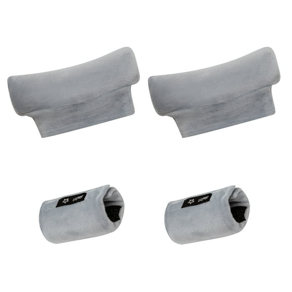 CAVENDY Velvet Underarm Crutch Pads & Hand Grip Covers, 4-Piece Set, Non-Slip, Washable, Universal Fit