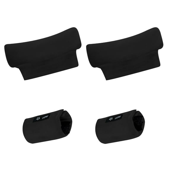 CAVENDY Velvet Underarm Crutch Pads & Hand Grip Covers, 4-Piece Set, Non-Slip, Washable, Universal Fit