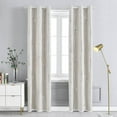 thumbnail image 1 of Velvet Curtains Beige Elegant Grommet Curtains Thermal Insulated Soundproof Room Darkening Curtains/Drapes for Classical Living Room Bedroom Decor 52 x 84 Inch, 1 of 9