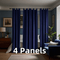 thumbnail image 1 of Velvet Curtains with Grommet for Divide Curtains, Thermal Insulated Super Soft Privacy Noise Reducing Light Filtering Velvet Drapes for Door Curtains, 4 Panels, 1 of 7