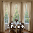 thumbnail image 1 of Velvet Curtains with Rod Pocket for Dining Room, Thermal Insulated Super Soft Privacy Noise Reducing Light Filtering Velvet Drapes, 4 Panels, 1 of 8