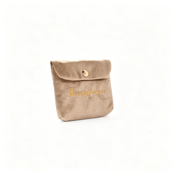 Velvet Cute Small Cosmetic Bag Travel Organizer for Lipstick Sanitary Pad Makeup Pouch