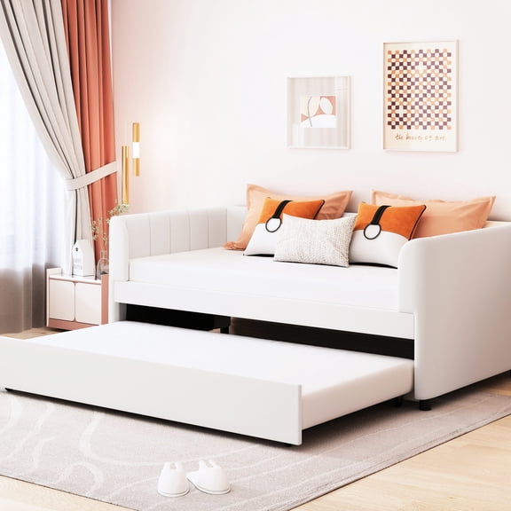 Velvet Daybed with Trundle | For Small Spaces and Guests' Accommodation | Combine Style and Function in One Piece